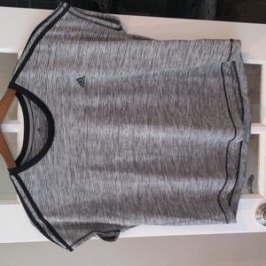 Adidas XL Women's Cap Sleeve Gray Top